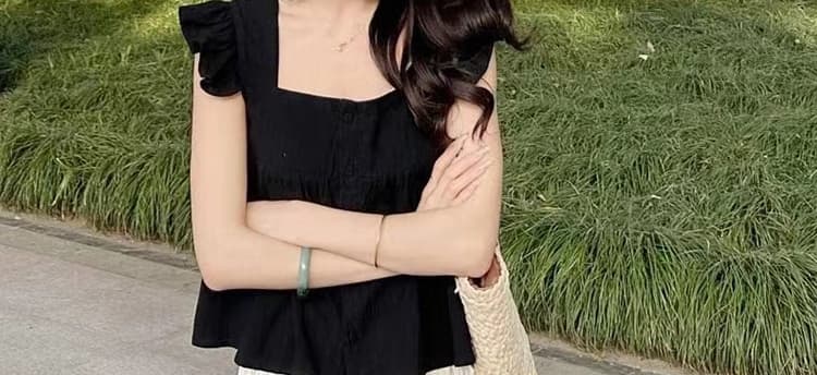 지금 임산부 여름 드레스 패션 새로운 표지 배 민소매 인형 셔츠 맨위 품격 슬림해 보이는 반신 스커트 투피스 세트 상세 이미지 29