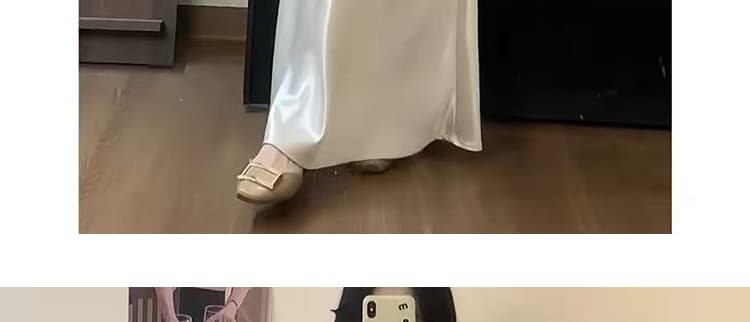 지금 출산 착용 새로운 품격 검정색 라운드 넥 반팔 맨위 빛 요리 한 바람 패션 복부 지지 반신 치마 세트 상세 이미지 34