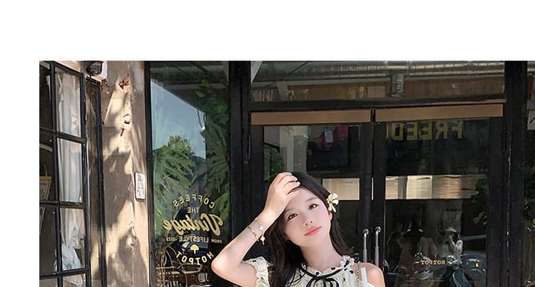 지금 출산 착용 프랑스식 오프숄더 도트 무늬 인형 드레스 새로운 단순한 관대 한 고급 센스 착용 가져 가라. 퍼프 스커트 상세 이미지 48