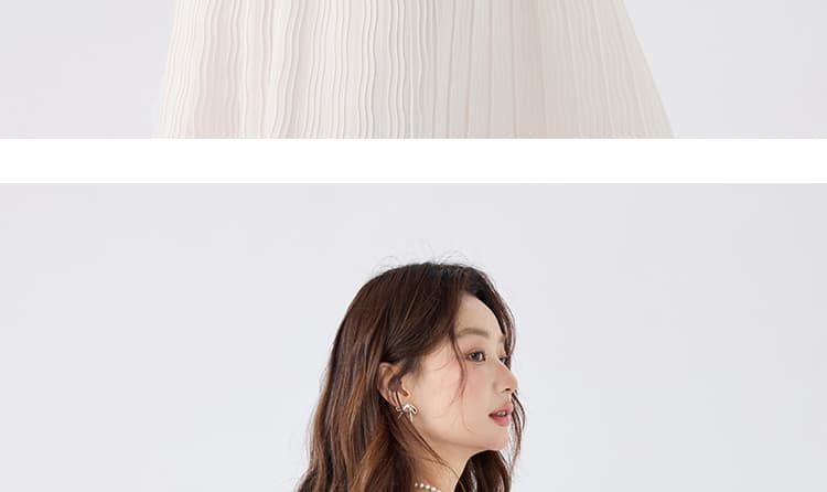 지금 출산 착용 여름 새로운 검정색 프랑스식 광장 칼라 반팔 셔츠 디자인 센스 하이웨이스트 복부 지지 반신 스커트 상세 이미지 36