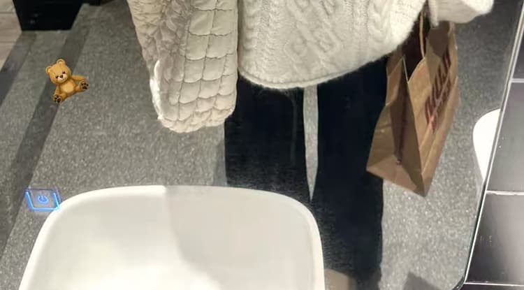 지금 출산 착용 봄 가을 고급 센스 느긋한 바람 꽈배기 풀오버 니트 스웨터 양모 복부 지지 와이드 레그 팬츠 세트 상세 이미지 34