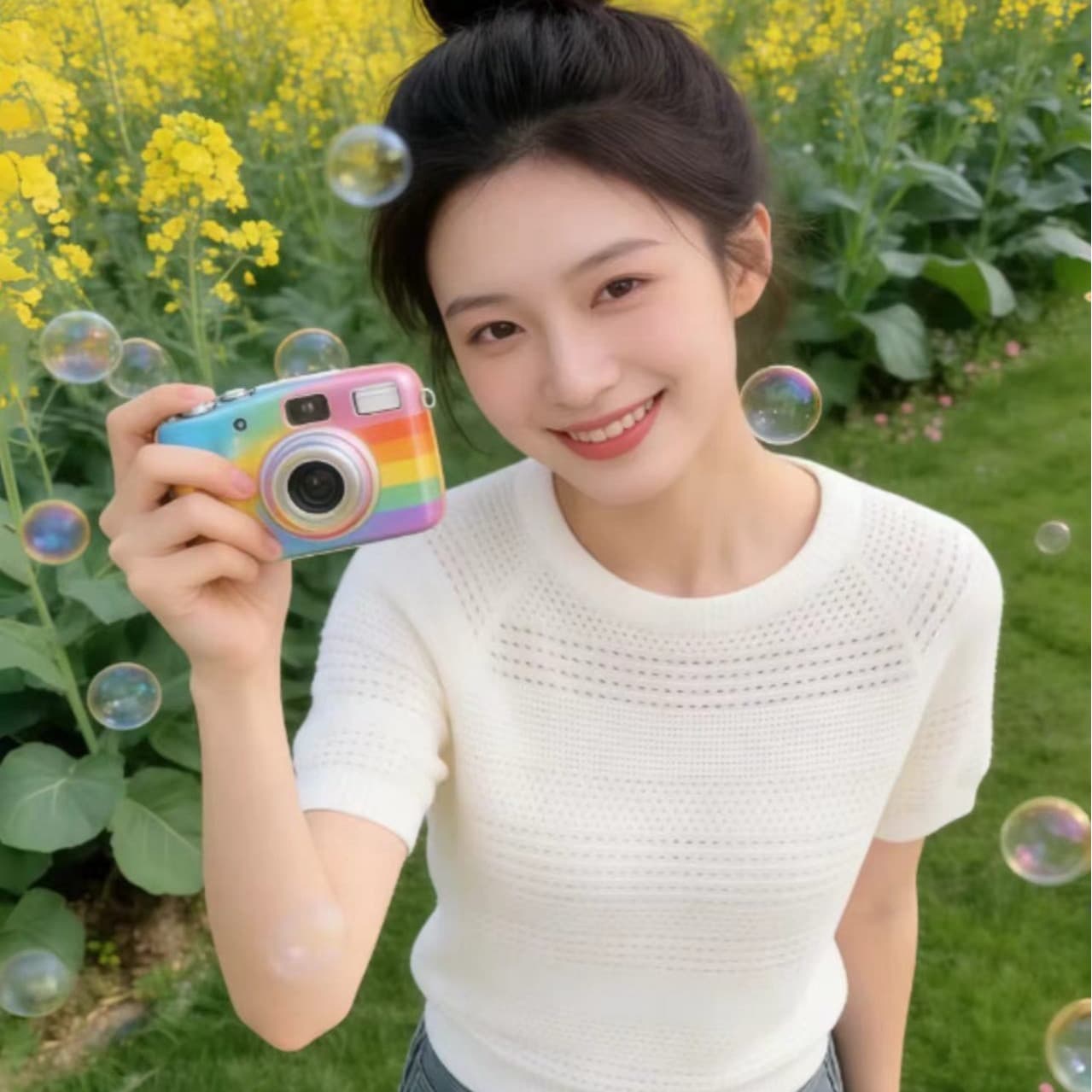 한 부서 분위기 센스 홀로우 아웃 라운드 넥 반팔 니트 티셔츠 여성 2026 여름 패션 연령 감소 루즈핏 스택 착용 블라우스 이미지 5