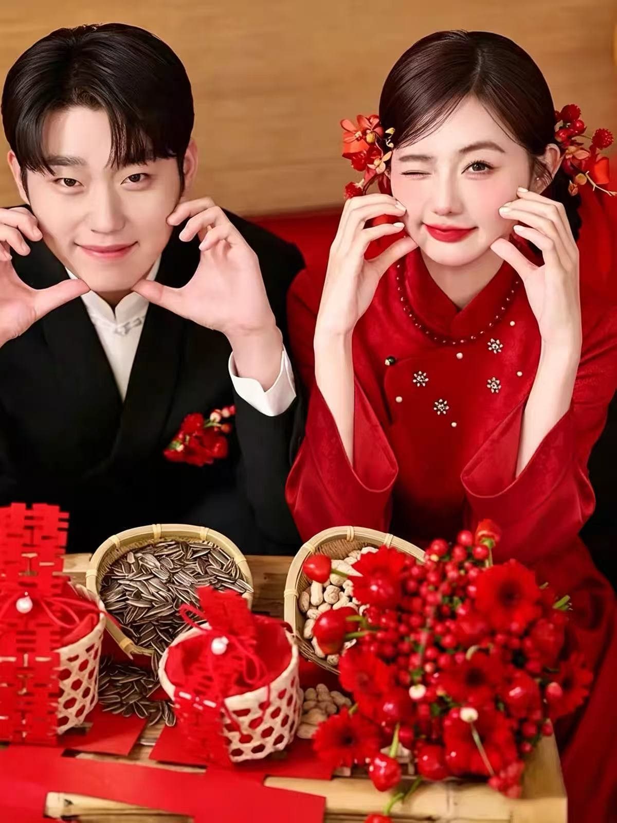 치파오 토스트 서비스 빅 사이즈 지방 mm 새로운 중식 참여 보여주기 와우 매듭 결혼식 서비스 표지 배 뒷문 신부 캐주얼웨어 상세 이미지 6