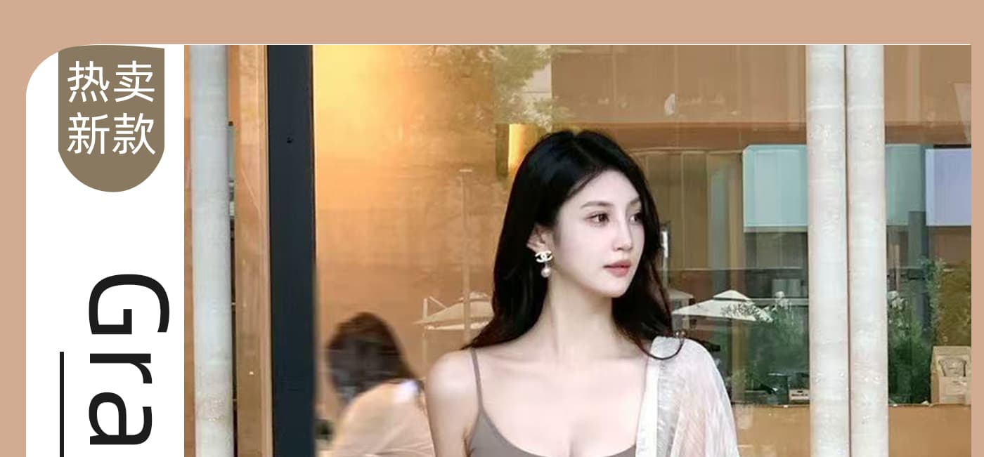 지금 임산부 봄 여름 로얄 자매 바람 슬립 드레스 배 모양 몸 국방 사이 숄 코디 프랑스식 세트 상세 이미지 1