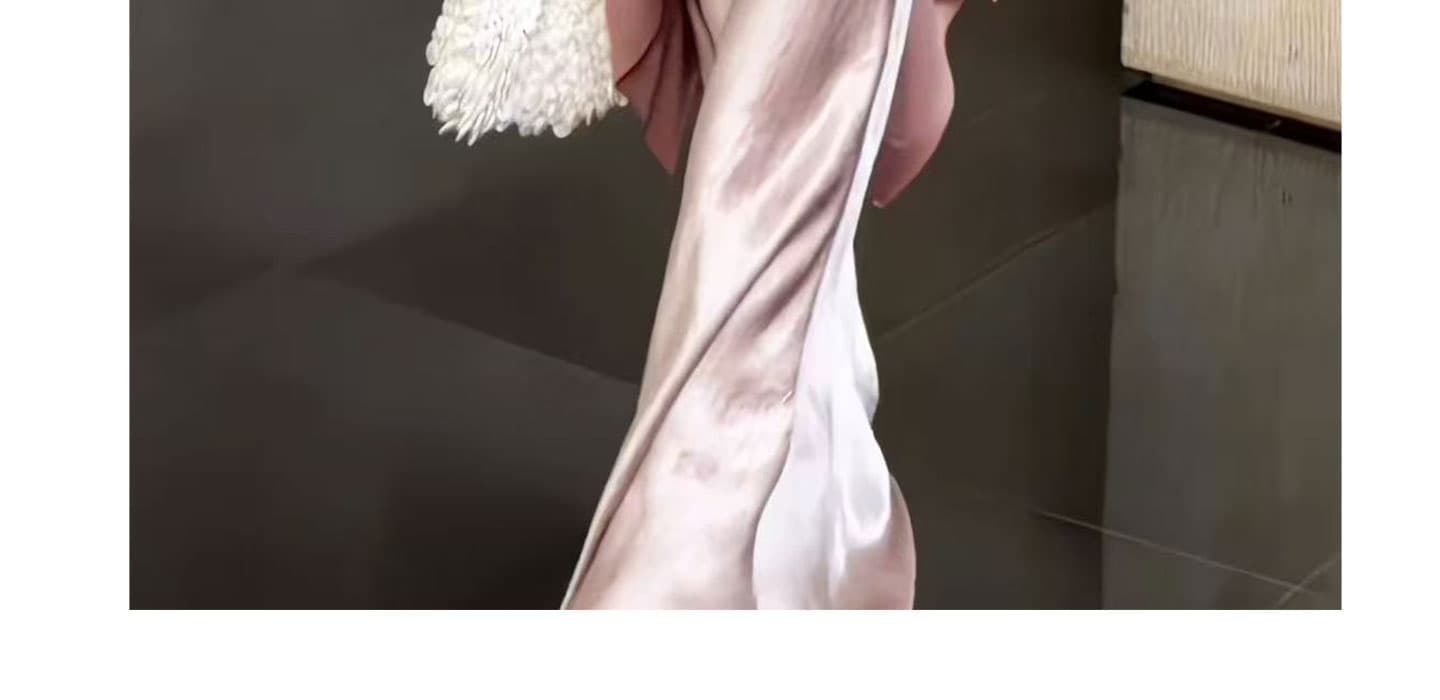지금 임산부 여름 빛 럭셔리 바람 고급 센스 착용 가져 가라. 새로운 중식 바람 아세트산 새틴 슬립 드레스 세트 상세 이미지 42
