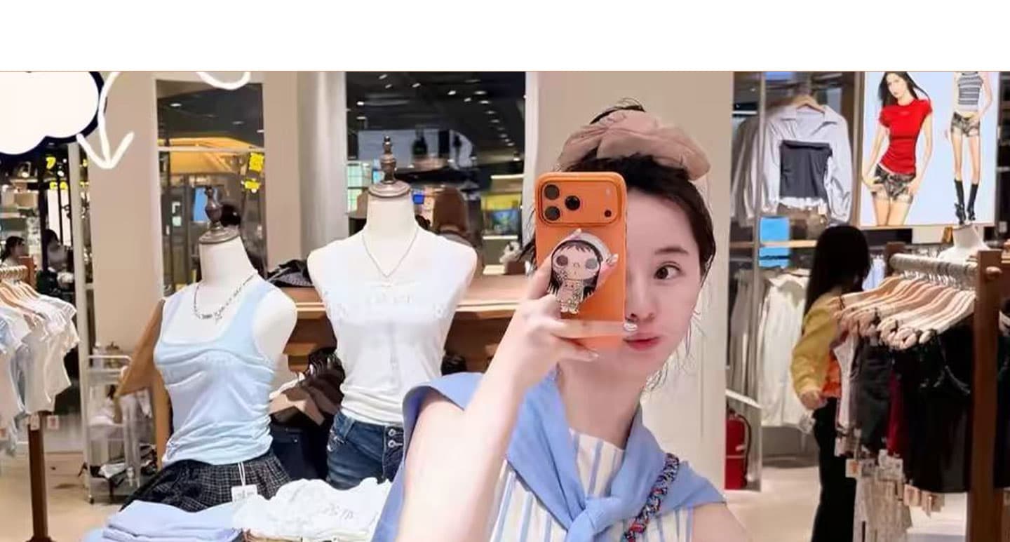 임산부 빅 사이즈 여성 의류 파란색 스트라이프 드레스 여름 고유 한 아름다운 루즈핏 슬림해 보이는 롱 스커트 숄 세트 상세 이미지 42