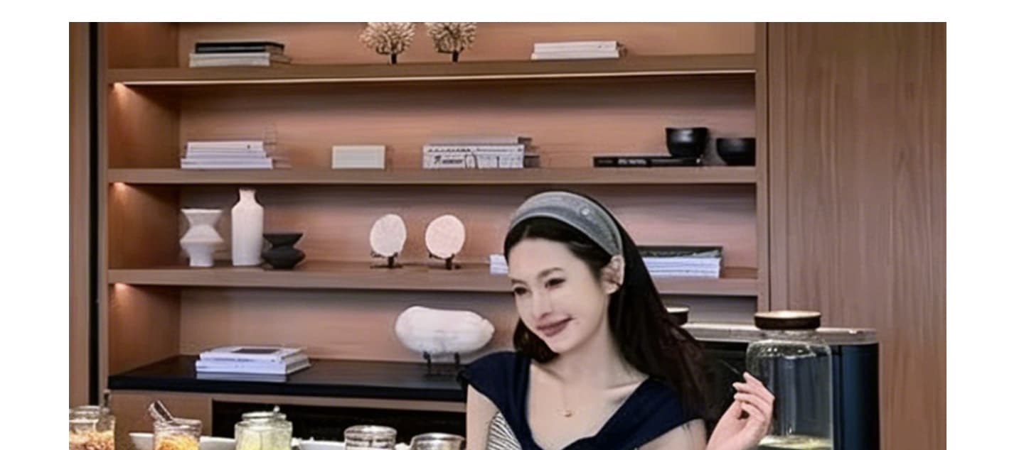 지금 가을 빅 사이즈 출산 착용 배색 핀 스트라이프 슬립 드레스 캐주얼 긴팔 오픈 가디건 세트 상세 이미지 21