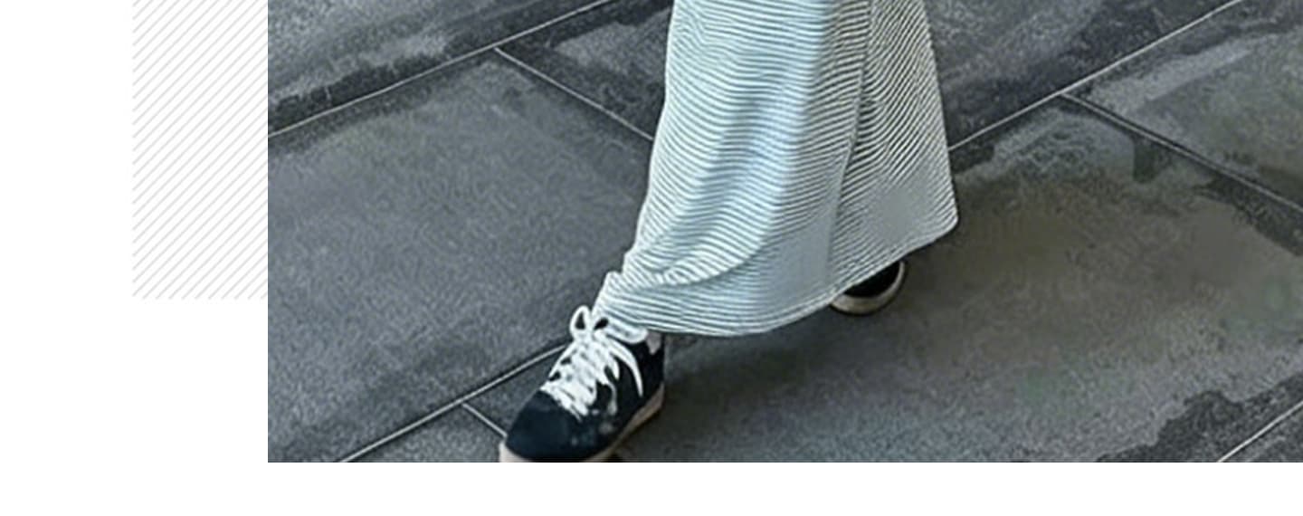 지금 가을 빅 사이즈 출산 착용 배색 핀 스트라이프 슬립 드레스 캐주얼 긴팔 오픈 가디건 세트 상세 이미지 38