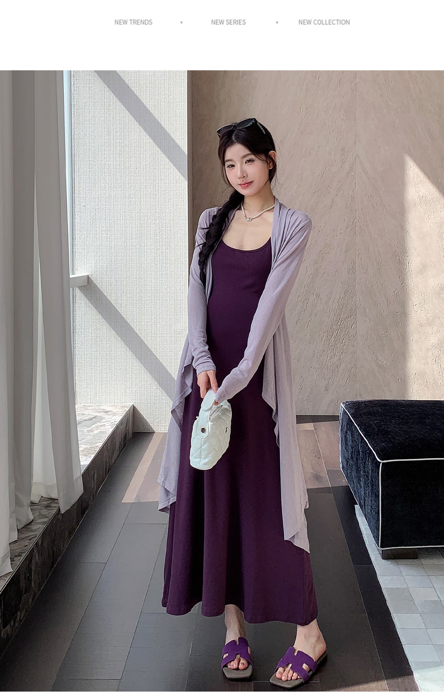 실사 지금 임산부 가을 로얄 자매 바람 슬립 드레스 배 모양 몸 코디 프랑스식 2 세트 상세 이미지 16