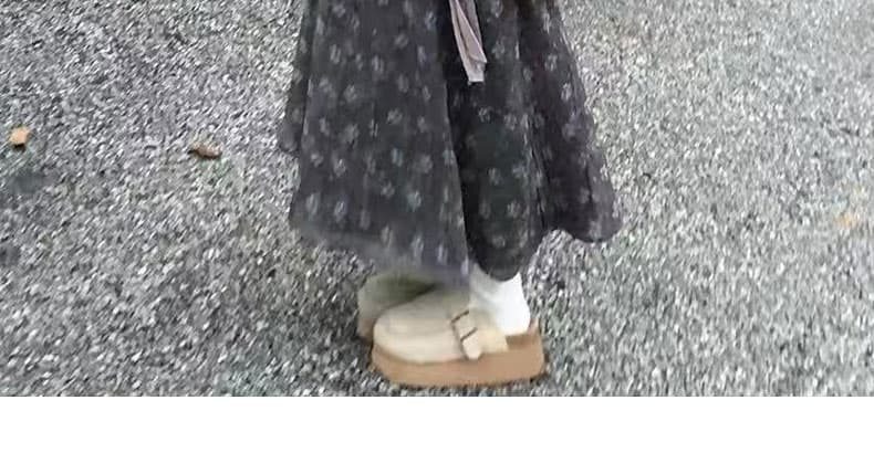 실사 꽃무늬 슬립 드레스 민소매 인사이드 가져 가라. 중간 길이 스커트 느긋한 바람 스웨터 코트 2 세트 상세 이미지 37