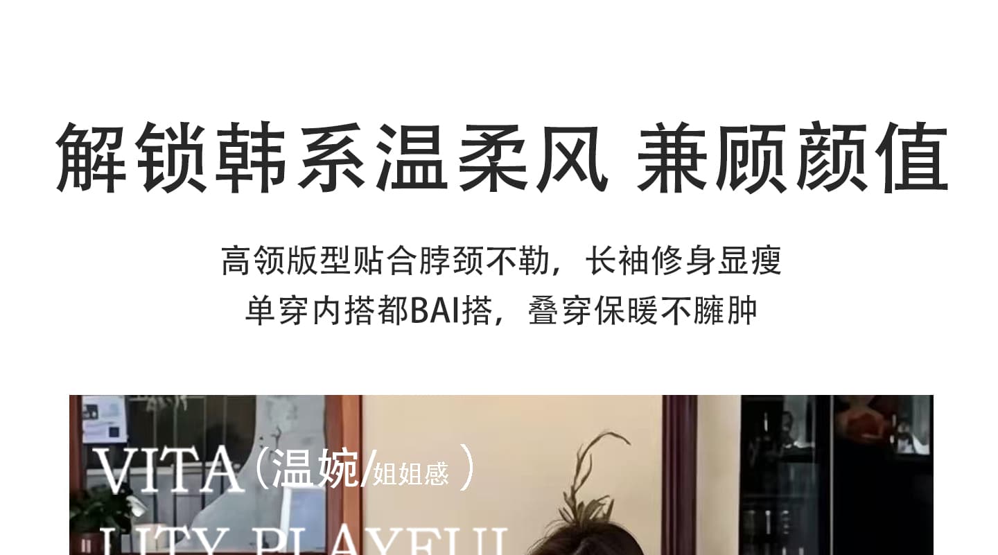 실사 빅 사이즈 착용 가져 가라. 패션 빛 럭셔리 라운드 넥 조끼 롱 스커트 슬림해 보이는 민소매 모직 점프 슈트 치마 세트 상세 이미지 7