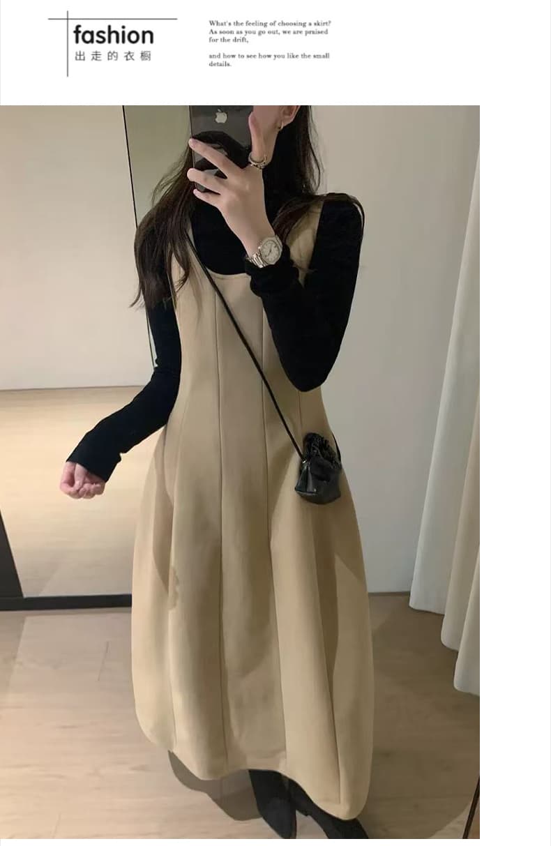 재고 있음 빅 사이즈 임산부 연령 감소 기본 셔츠 스택 착용 조끼 모직 꽃밭 캐주얼 부드러운 바람 세트 상세 이미지 18