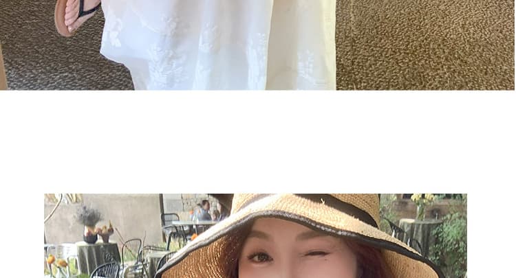 지금 2026 새로운 출산 착용 여름 드레스 하얀 달빛 민소매 레이스 맨위 반신 치마 세트 상세 이미지 24