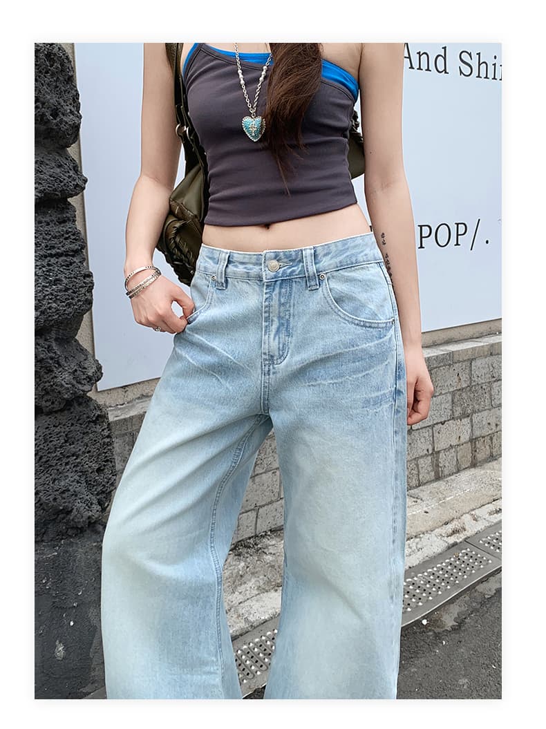 폭발 아메리칸 레트로 마 오래된 고양이 반드시 압력 주름 루즈핏 넓은 다리 2026 새로운 청바지 상세 이미지 19