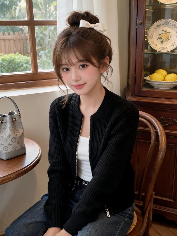 질감 센스 스탠드 칼라 지퍼 니트 오픈 가디건 맨위 여성 2026 가을 겨울 새로운 다용도 몸매 가꾸기 슬림해 보이는 스웨터 코트 상세 이미지 8