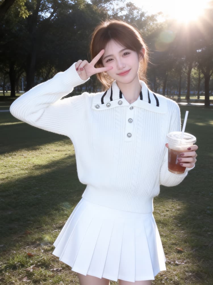 착용 가져 가라. 전체 집합 소금 부서 연령 감소 스웨터 반신 스커트 투피스 세트 가을 겨울 2026 새로운 부드러운 찹쌀 니트 세트 여성 이미지 3