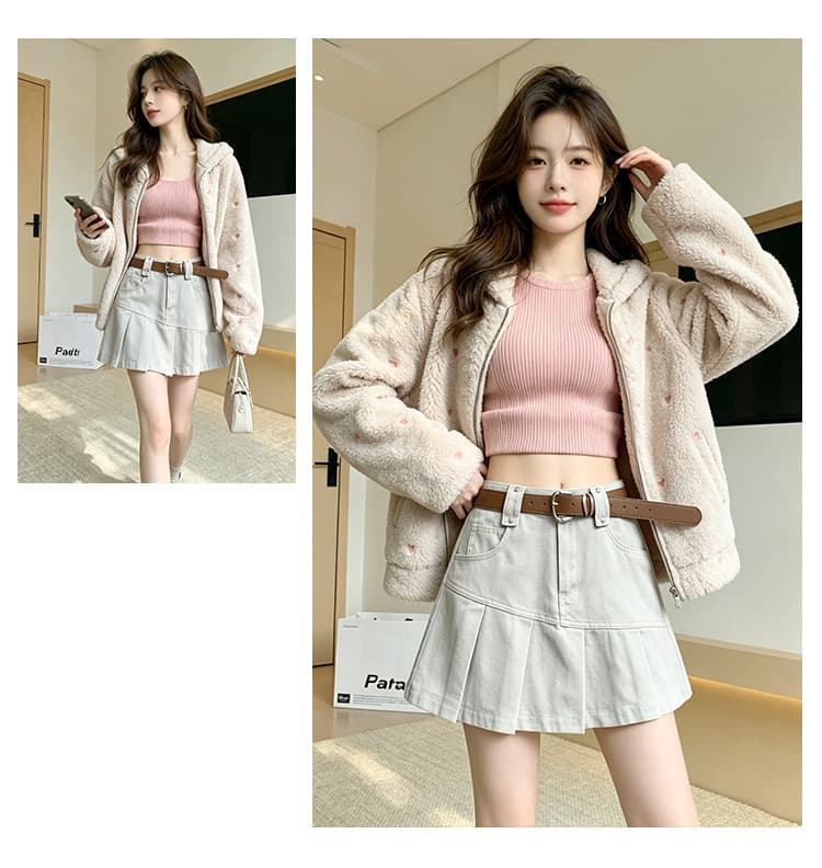 실사 가을 달콤한 차가운 핫걸 학원 플리츠 스커트 여성 작은 키 연령 감소 다용도 한 마디 캐주얼 반신 미니 스커트 상세 이미지 8