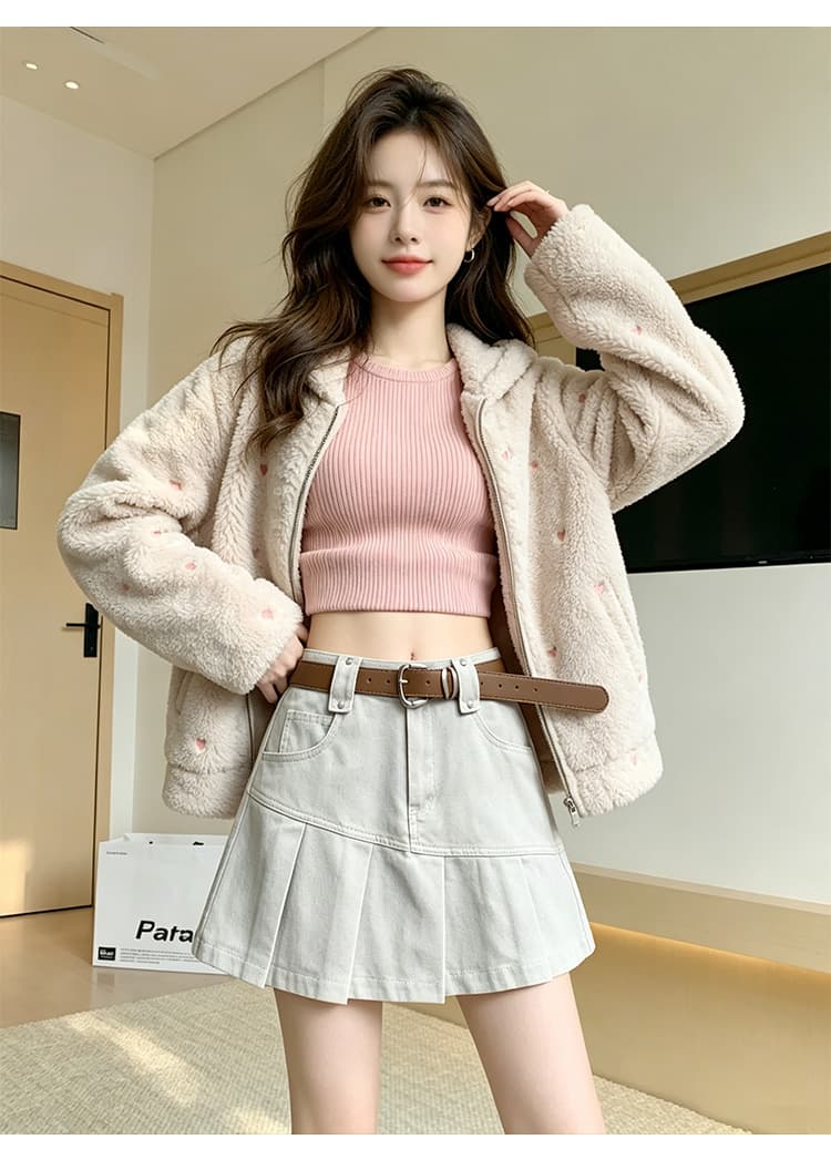 실사 가을 달콤한 차가운 핫걸 학원 플리츠 스커트 여성 작은 키 연령 감소 다용도 한 마디 캐주얼 반신 미니 스커트 상세 이미지 13