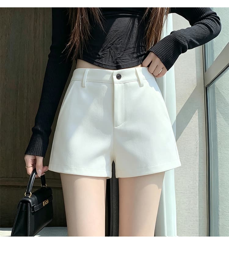 실사 마 품질 반바지 여성 2026 새로운 가을 봄 하이웨이스트 캐주얼 바지 아메리칸 커피 색상 루즈핏 넓은 다리 뜨거운 바지 상세 이미지 14