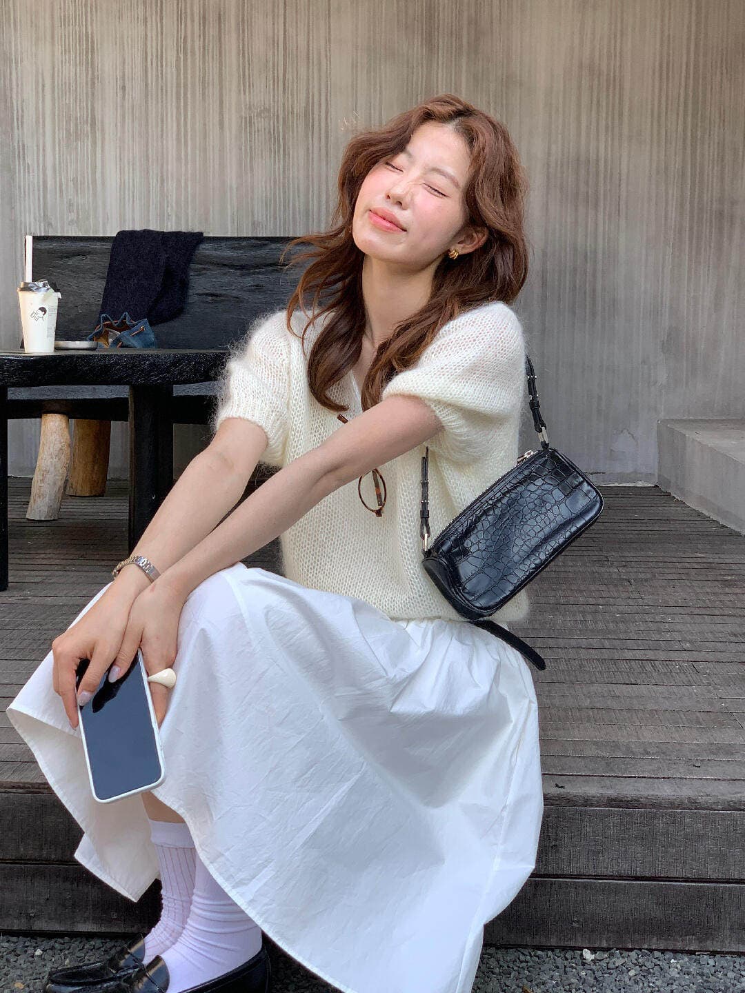 벨트 포함 봄 한 부서 품격 출퇴근 주름 반신 스커트 한 마디 중간 길이 스커트 상세 이미지 9