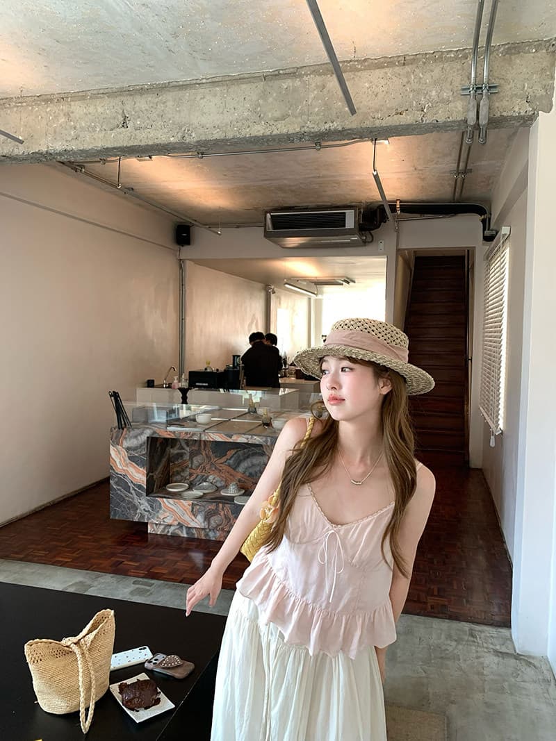 im ~까지 구름 바지 느긋한 도루 가을 센스 치마바지 여성 Xiamu 귀 핀치 Pleat 캐주얼 바지 루즈핏 슬림해 보이는 와이드 레그 팬츠 상세 이미지 47