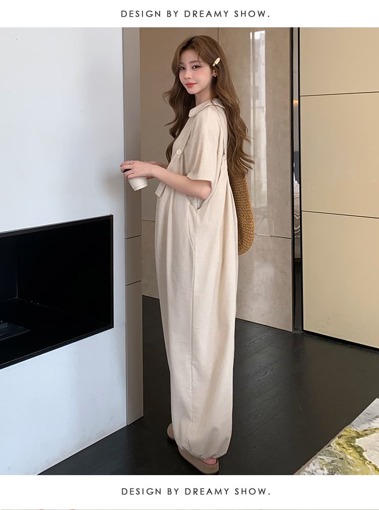 실사 지금 여름 새로운 한 부서 꽃밭 다용도 패션 임산부 멜빵 캐주얼 바지 상세 이미지 17