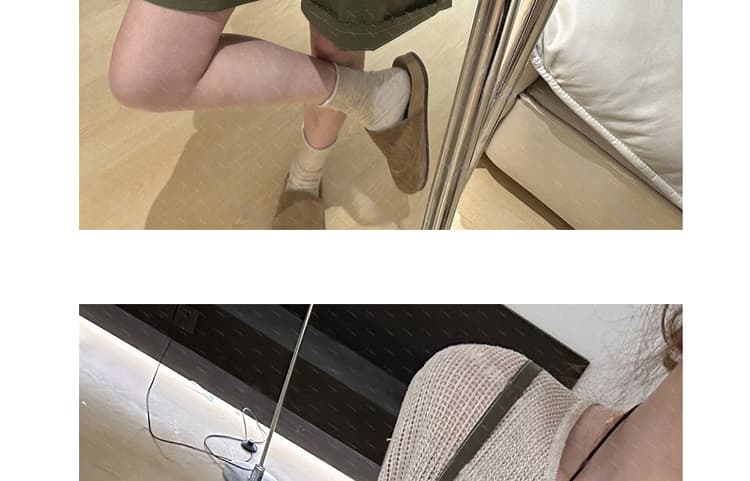 지금 새로운 멜빵 바지 세트 민소매 니트 조끼 군용 녹색 펌프 로프 멜빵 바지 연령 감소 슬림해 보이는 투피스 세트 상세 이미지 28