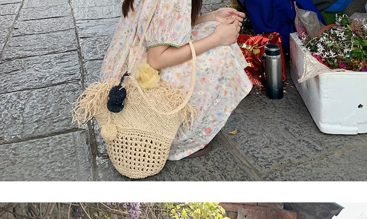 선물 물품 2026 여름 새로운 센 부서 신선함 작은 꽃무늬 드레스 작은 키 루즈핏 슬림해 보이는 A라인 스커트 상세 이미지 25