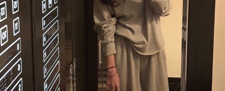 가을 새로운 선물 물품 임산부 캐주얼 후드티 느긋한 바람 회색 서클 측면에 의류 가져 가라. 와이드 레그 팬츠 세트 상세 이미지 32