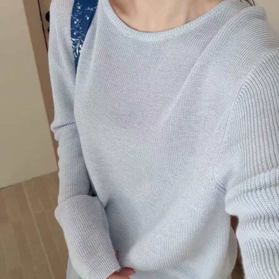 가을 겨울 새로운 사탕 색상 풀오버 니트 스웨터 달콤함 품격 다용도 단색 부드러운 찹쌀 스웨터 맨위 여성 상세 이미지 6