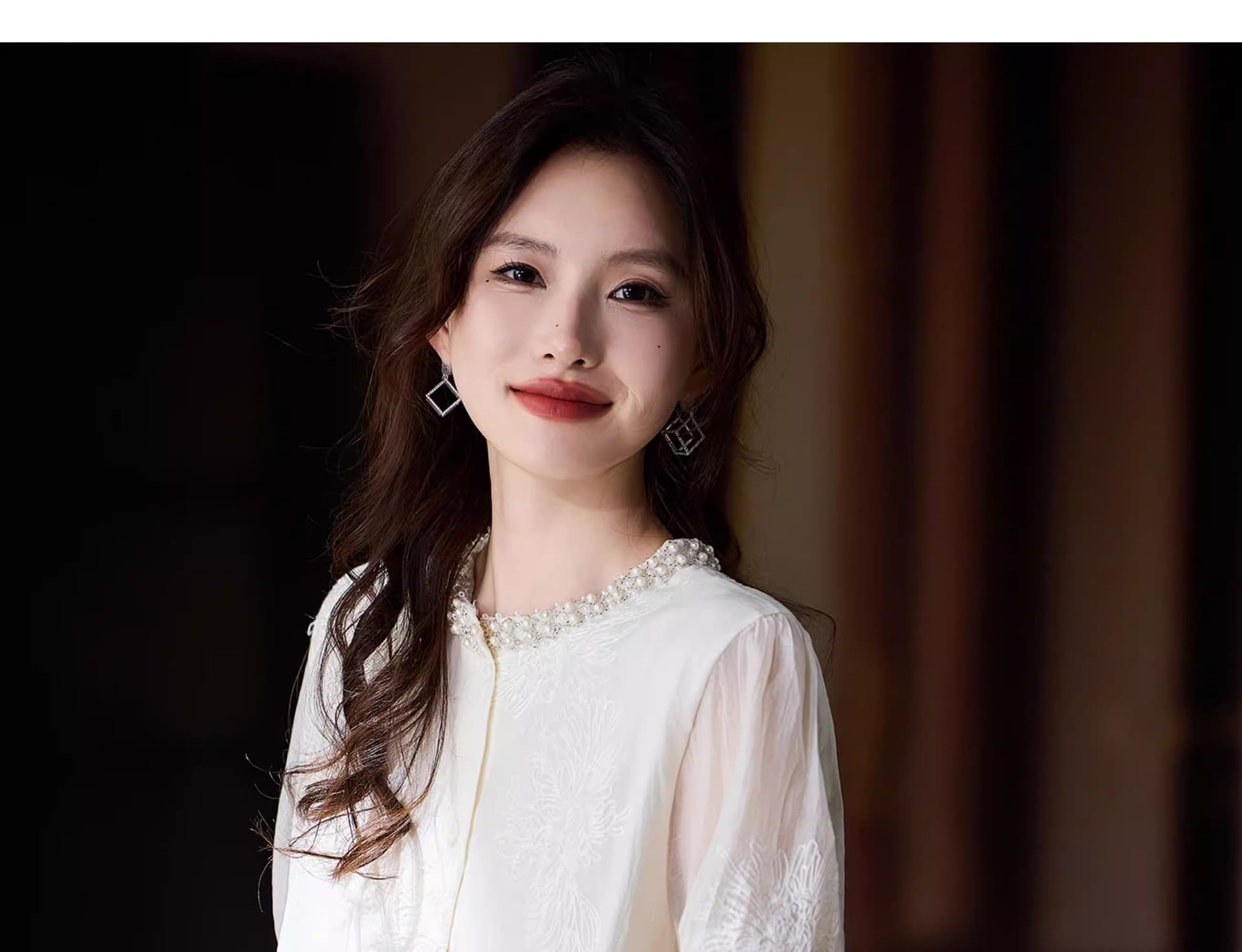 품격 비즈 박기 자수 여성 셔츠 2026 년 빅 사이즈 루즈핏 셔츠 봄 새로운 유럽 상품 긴팔 맨위 상세 이미지 15