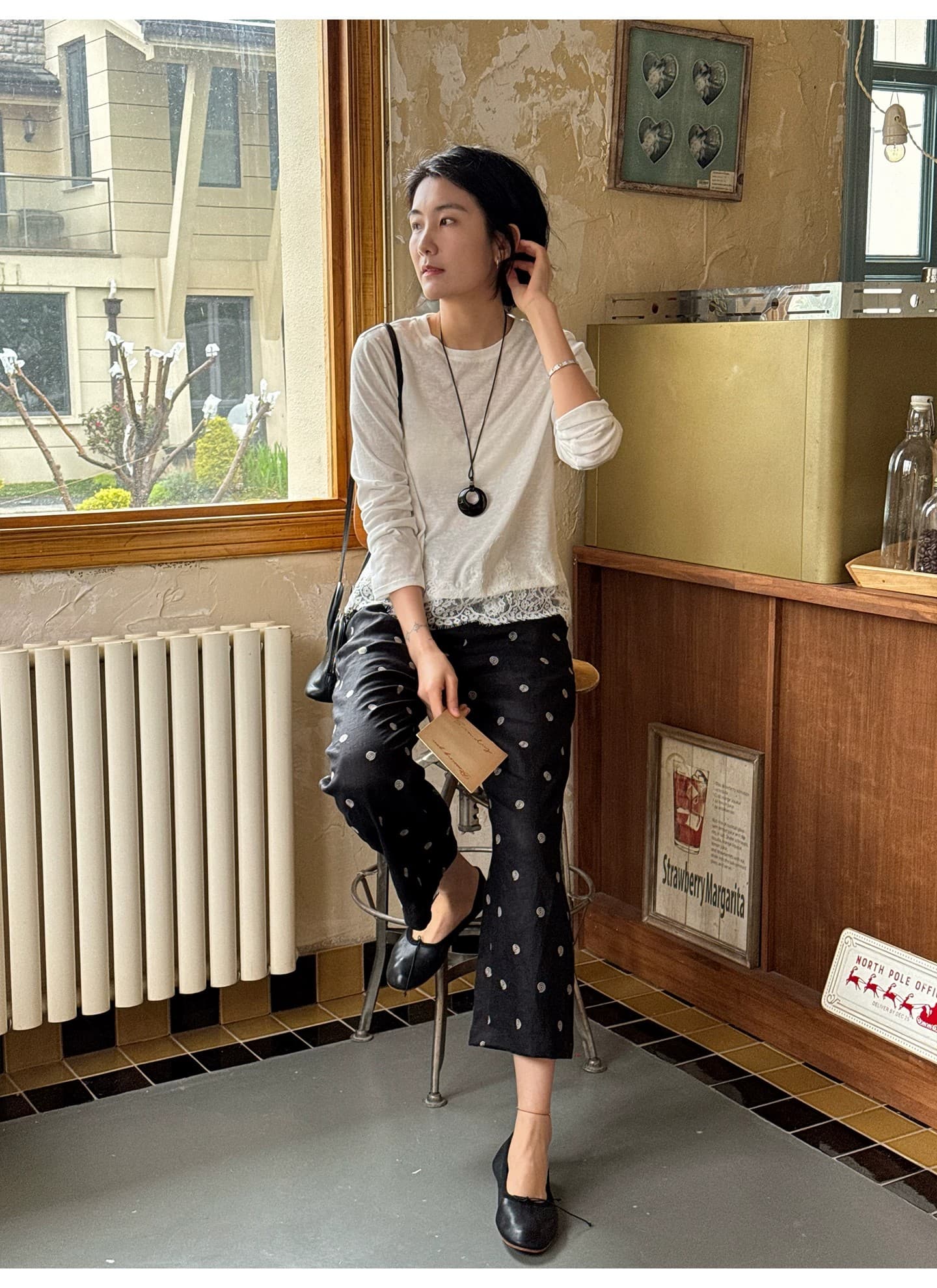 면 린넨 스트레이트 캐주얼 바지 여성 2026 새로운 여름 얇은 스타일 9 포인트 와이드 레그 팬츠 어린이 상세 이미지 11