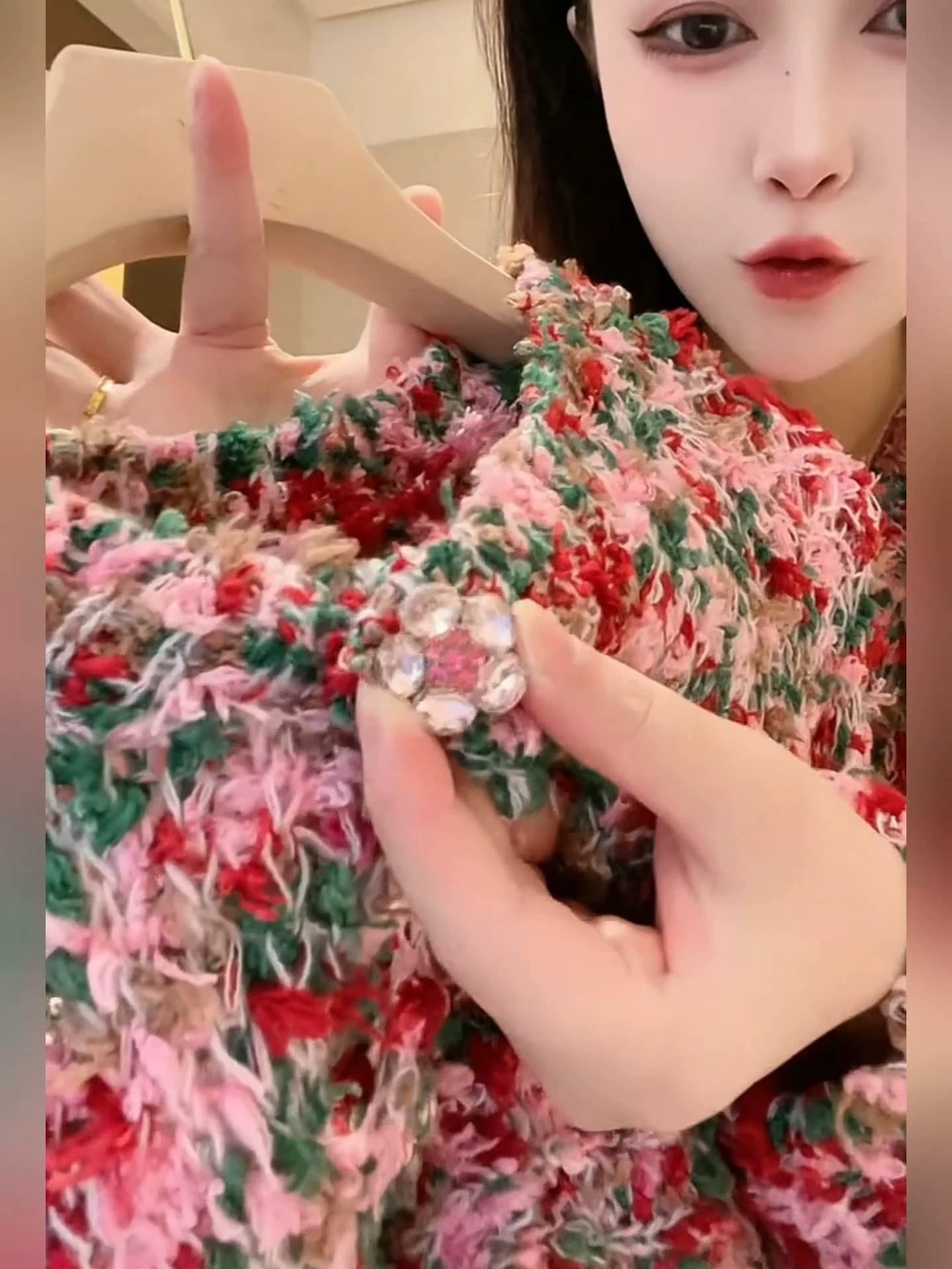 유럽 역 색상 특별 실 긴팔 니트 오픈 가디건 여성 이른 가을 새로운 루즈핏 느긋한 바람 부드러운 찹쌀 스웨터 코트 상세 이미지 4