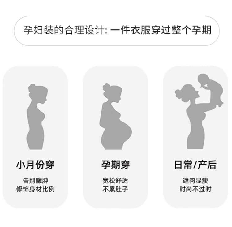 실사 패션 빅 사이즈 2026 년 꽃무늬 출산 착용 멜빵 스커트 빅 사이즈 스웨터 세트 상세 이미지 7
