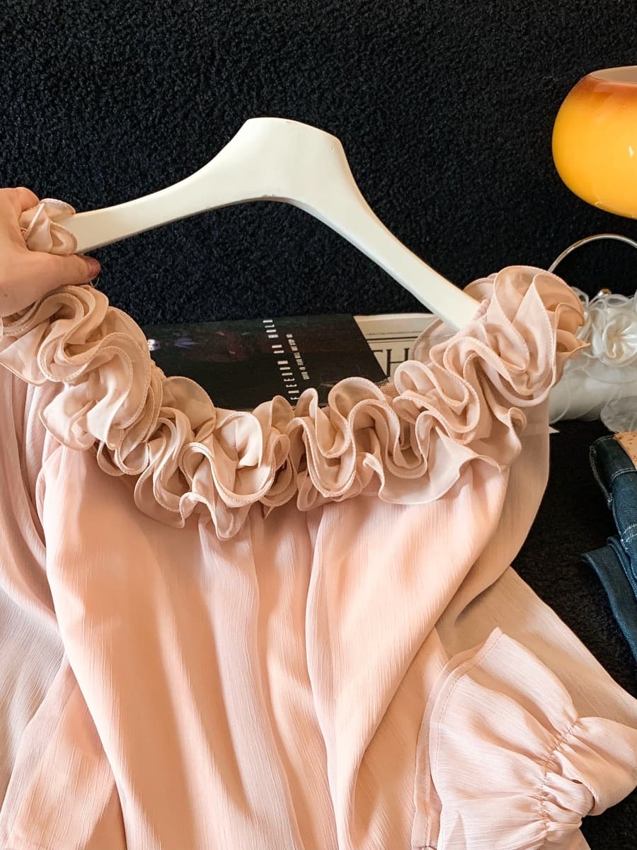 실사 빛 럭셔리 달콤한 스타일 레이스 조각 디자인 센스 긴팔 니트 스웨터 새로운 품격 연령 감소 맨위 여성 상세 이미지 10