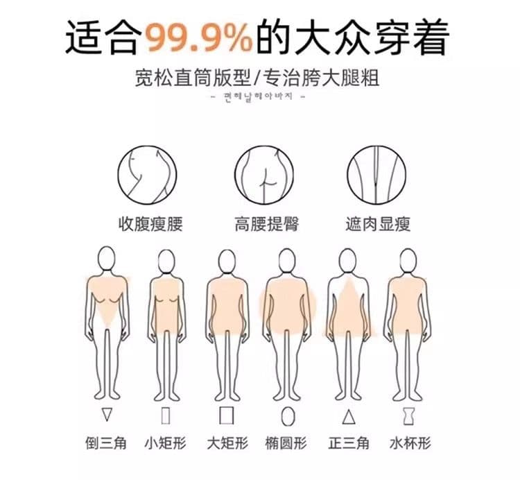 카키 색 스트레이트 팬츠 여성 봄 새로운 배 모양 하이웨이스트 표지 넓적 다리 캐주얼 워크웨어 와이드 레그 팬츠 상세 이미지 7
