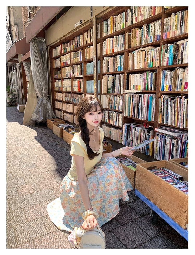 초기 꿈 pokemeng 쇼 와 doll 센스 대 베이비 칼라 나비 매듭 소녀 센스 일본식 바람 쇼트 스타일 티셔츠 다용도 상세 이미지 8