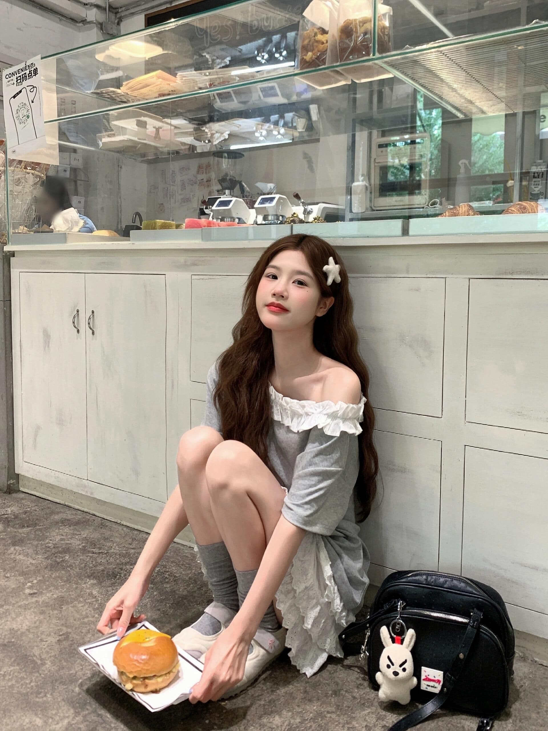 높은 품질 프린트 목이버섯 레이스 원본 공예 92 면 8 암모니아 Lun 반팔 티셔츠 여성 상세 이미지 2