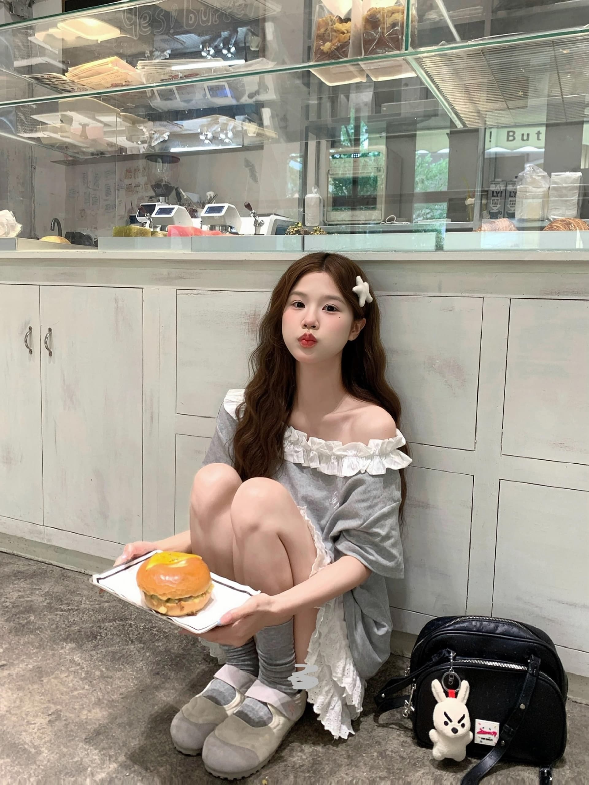 높은 품질 프린트 목이버섯 레이스 원본 공예 92 면 8 암모니아 Lun 반팔 티셔츠 여성 상세 이미지 3