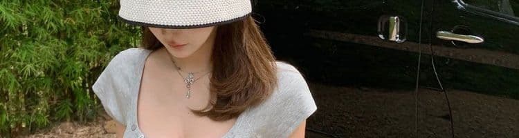 와 사고 방식 황색 복숭아 심장 고리 반팔 티셔츠 여성 여름 몸매 가꾸기 슬림해 보이는 섹시함 핫걸 쇼트 스타일 맨위 상세 이미지 19