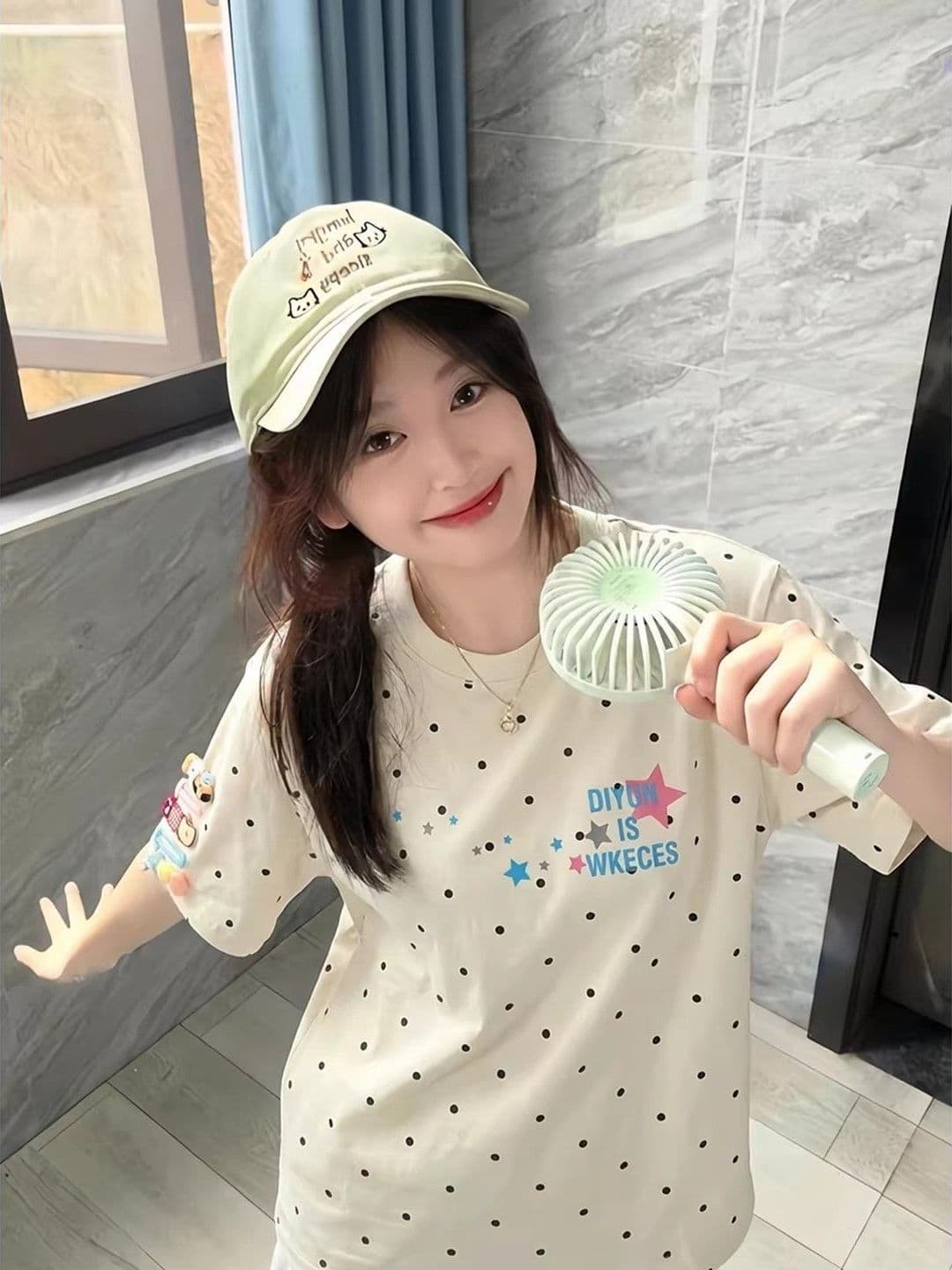 2026 여름 경기 부형제 순면 220 그램 빗질하다 닫기 반팔 티셔츠 여성 상세 이미지 3