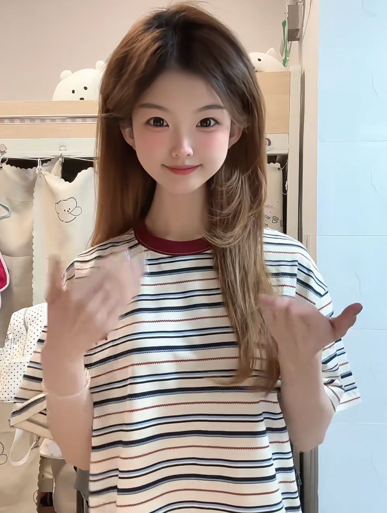2026 여름 광저우 원본 원단 반팔 티셔츠 여성 상세 이미지 2