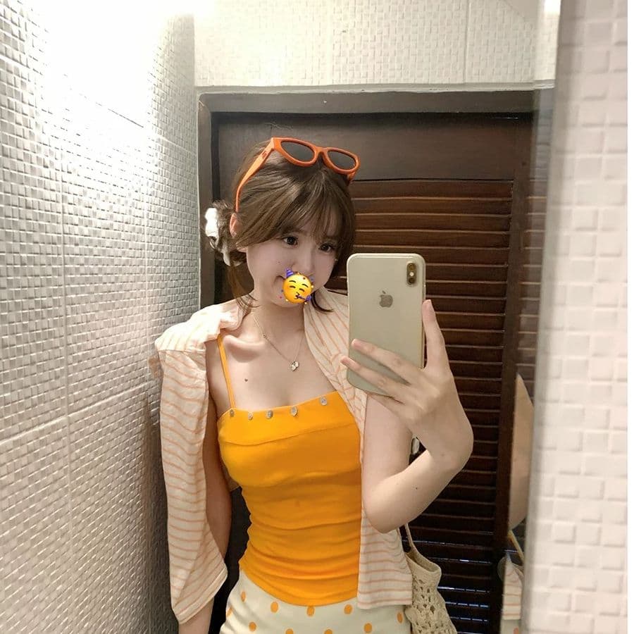주간 실크 눈꽃 사람들 면 속옷 수 있습니다. 조정 같은 단락 조개 단추 투피스 세트 루즈핏 태양 보호 셔츠 이미지 5