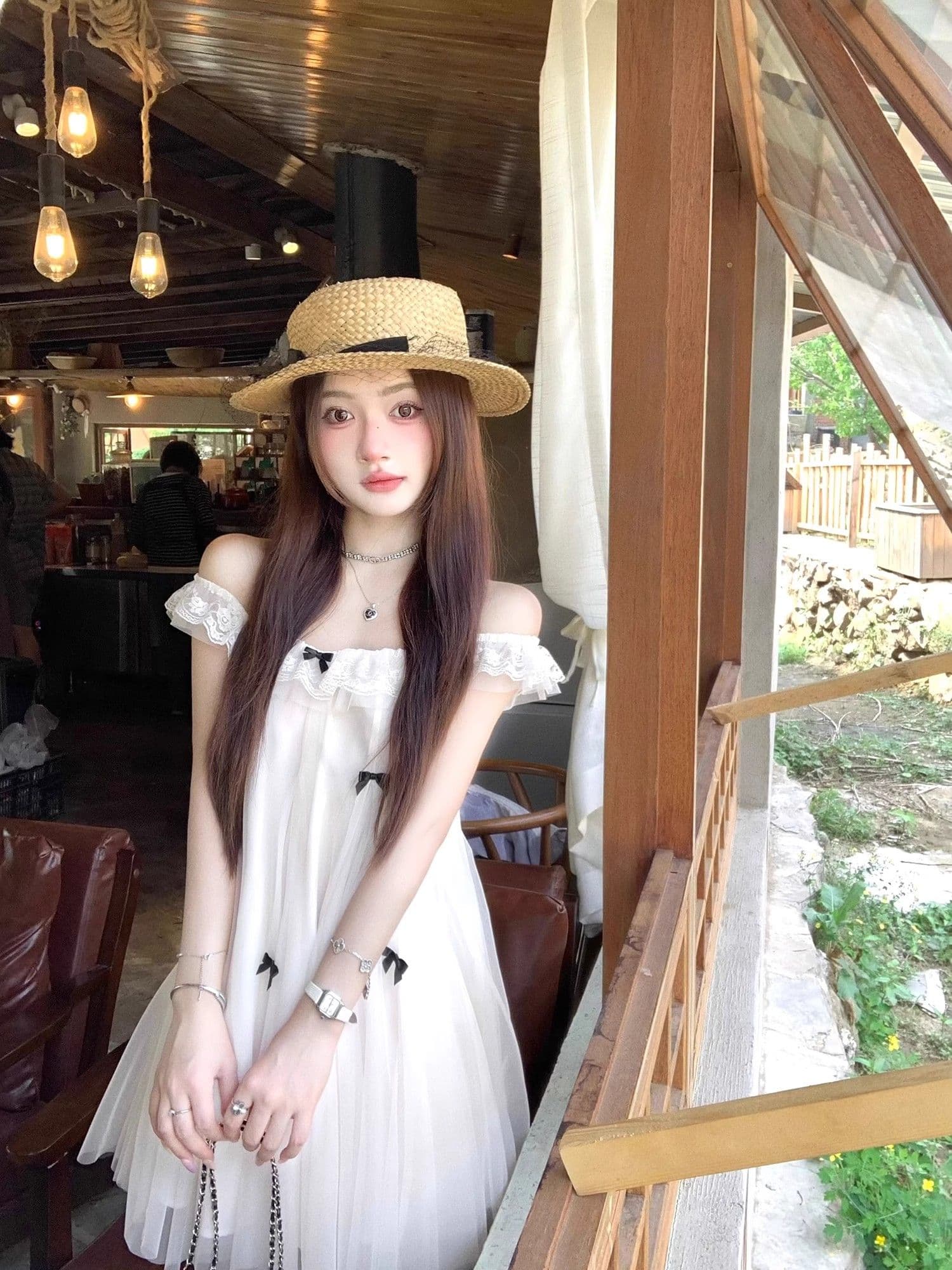 요정 가스 Tulle 공주 인형 치마 작은 키 드레스 프랑스식 달콤함 나비 매듭 Feifei 소매 디자인 센스 새로운 상세 이미지 6