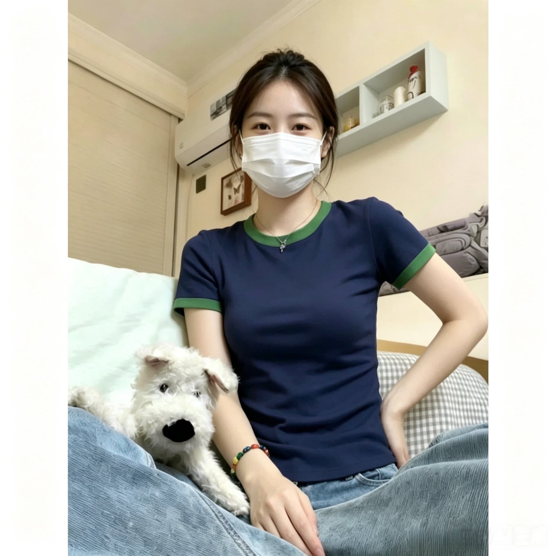 40 순면 1 1210 그램 높음 폭탄 배색 라운드 넥 긍정적 인 어깨 반팔 티셔츠 여성 여름 루즈핏 맨위 동정 상세 이미지 5