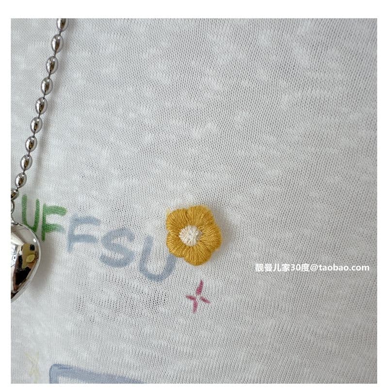 원본 원단 특별 빅 사이즈 300 근 얇은 스타일 맨위 배색 꽃 긴팔 자외선 차단 티셔츠 여성 상세 이미지 17
