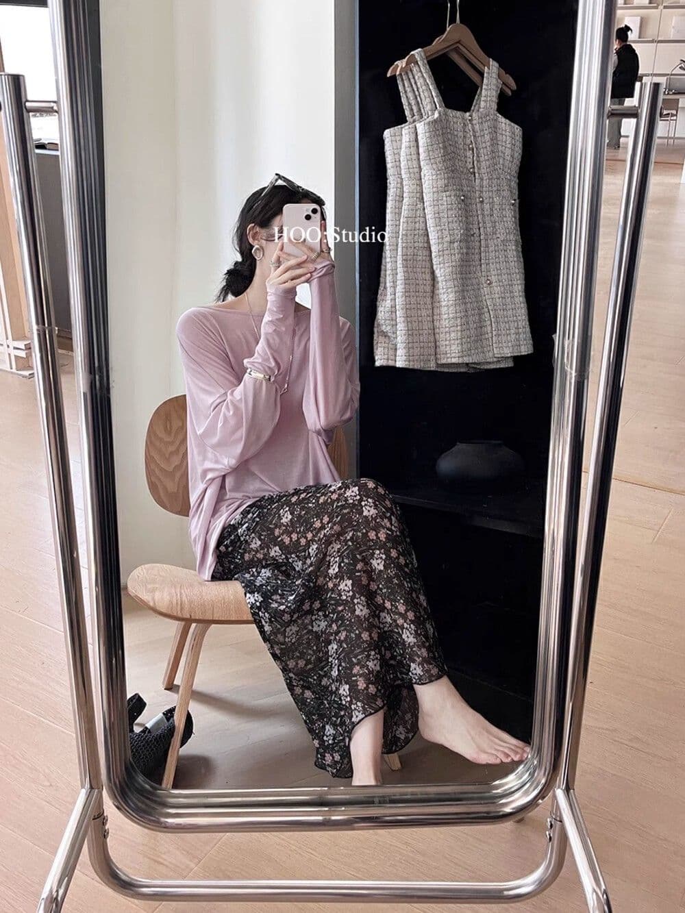 프랑스식 꽃무늬 쉬폰 반신 스커트 아이들 여름 하이웨이스트 디자인 센스 작은 대중 요정 치마 작은 키 인어 꼬리 롱 스커트 상세 이미지 13