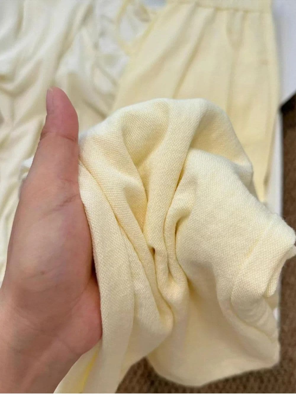 원본 원단 네리 특별 빅 사이즈 300 근 여름 얇은 스타일 도루 센스 와이드 레그 팬츠 루즈핏 면 린넨 바지 상세 이미지 6