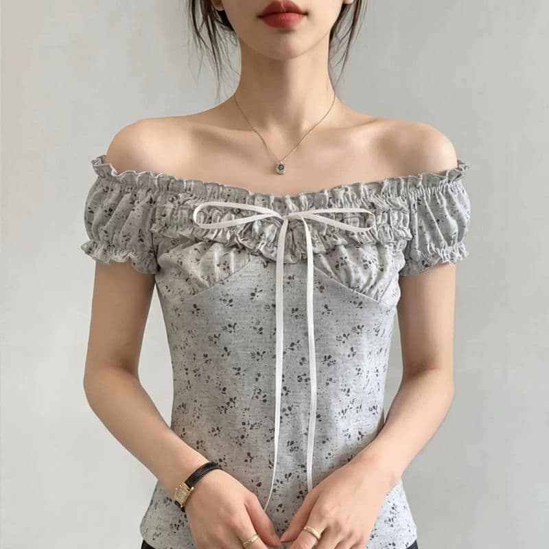 원본 원단 것 프랑스식 몸매 가꾸기 짧은 여성 2026 여름 새로운 프릴 디자인 센스 품격 고급 맨위 이미지 5