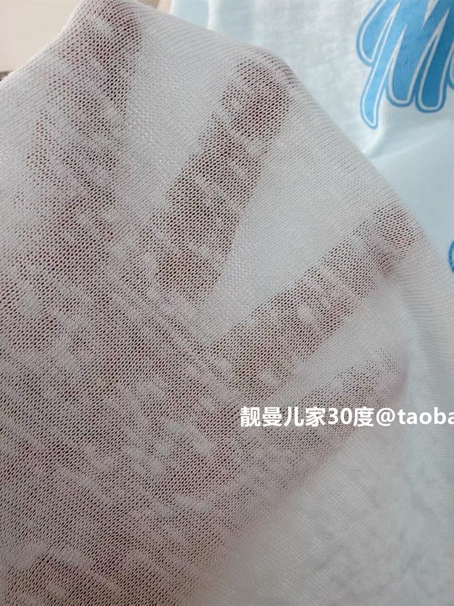 눈꽃 면 특별 빅 사이즈 300 근 신선함 상쾌 파란색 여름 얇은 스타일 여성 셔츠 반팔 티셔츠 이미지 4